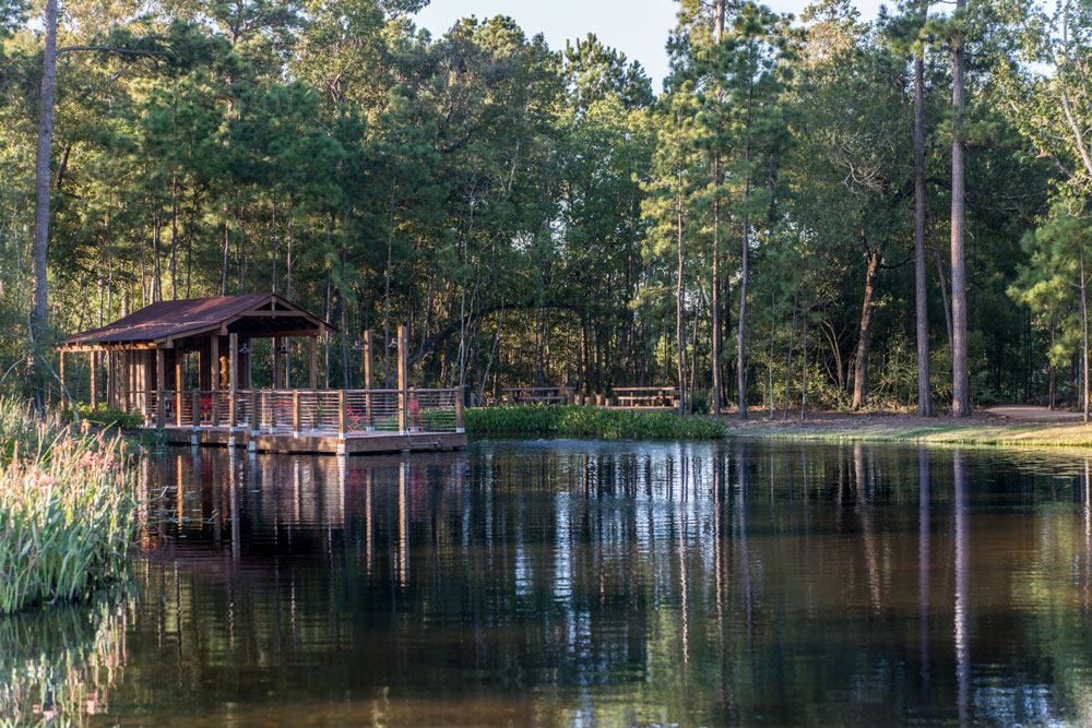 Our Fish Camp is stocked with bluegill and largemouth bass that residents can catch and release.