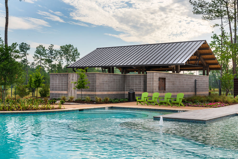 Our community features a resort-style swimming pool and outdoor bath house.