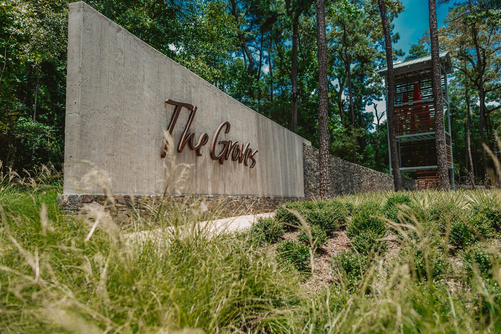 Your Life in the Woods starts now. Our community entrance is big, bold and beautiful, and we welcome you to explore our neighborhood.