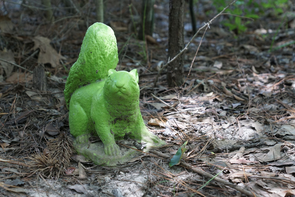 Discover woodland creature statues throughout Exploration Trails.