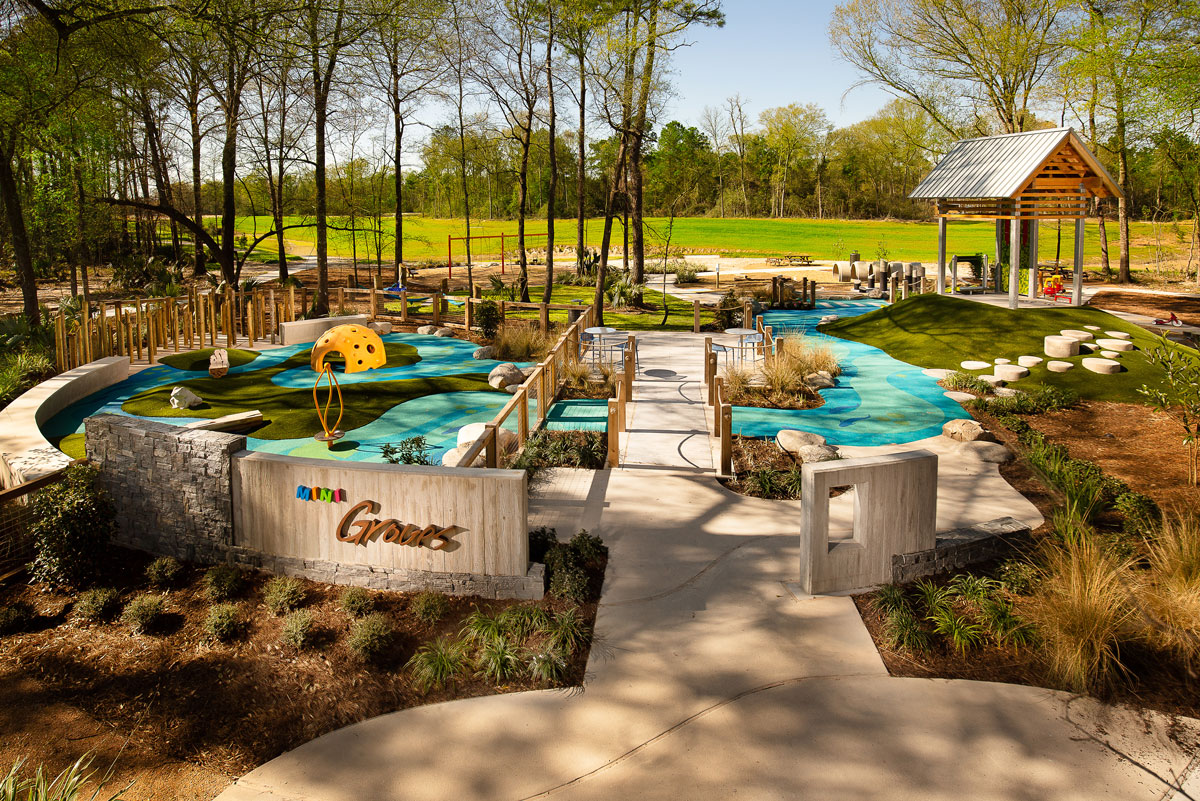 This small-scale version of The Groves is the perfect park for mini residents. 